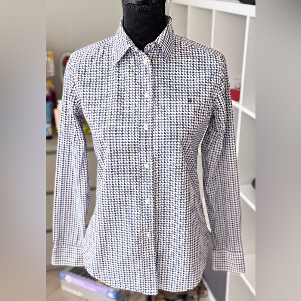 Classic Fit Ralph Lauren Long-Sleeve Button-Down Women Shirt